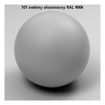 101 - srebrny aluminiowy RAL 9006